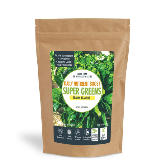 Super Greens Powder – Energising Superfood Blend - Nutrients  and Vitamins of 20 Greens